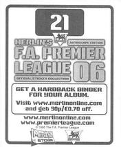 2005-06 Merlin F.A. Premier League 2006 #21 Alexander Hleb Back