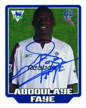 2005-06 Merlin F.A. Premier League 2006 #119 Abdoulaye Faye Front