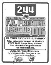 2006 Merlin's F.A. Premier League #244 Jamie Carragher Back