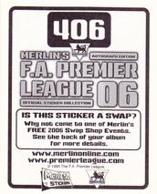 2005-06 Merlin F.A. Premier League 2006 #406 Alan Stubbs Back