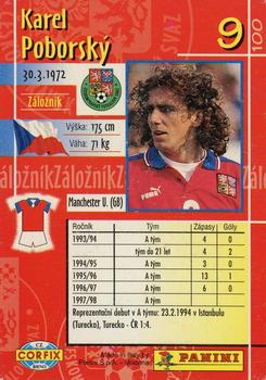 1997 Panini Czech League #9 Karel Poborsky Back