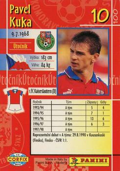 1997 Panini Czech League #10 Pavel Kuka Back
