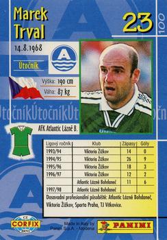 1997 Panini Czech League #23 Marek Trval Back