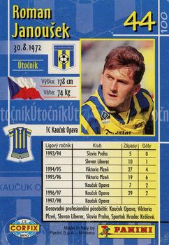 1997 Panini Czech League #44 Roman Janousek Back