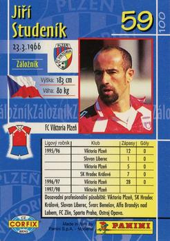 1997 Panini Czech League #59 Jiri Studenik Back
