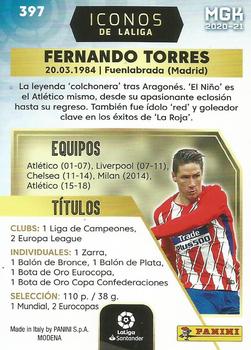 2020-21 Panini Megacracks LaLiga Santander #397 Fernando Torres Back