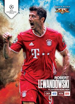 2020-21 Topps Match Attax UEFA Champions League - Fire #NNO Robert Lewandowski Front