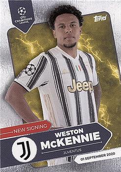 2020 Topps On-Demand Set 21: UEFA Champions League Summer Signings #NNO Weston McKennie Front