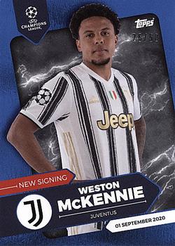 2020 Topps On-Demand Set 21: UEFA Champions League Summer Signings - Blue #NNO Weston McKennie Front