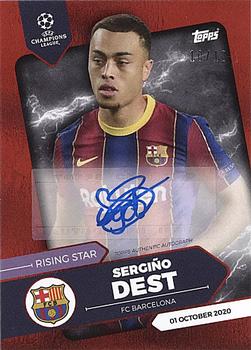 2020 Topps On-Demand Set 21: UEFA Champions League Summer Signings - Autographs Red #NNO Sergiño Dest Front