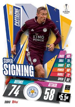 2020-21 Topps Match Attax UEFA Champions League & Europa League Festive - Super Signing #SIGN8 Timothy Castagne Front