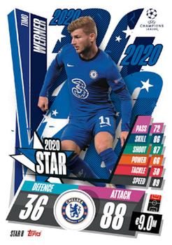 2020-21 Topps Match Attax UEFA Champions League & Europa League Festive - Star #STAR8 Timo Werner Front