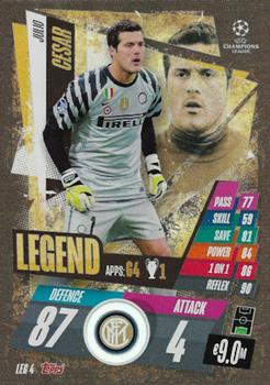 2020-21 Topps Match Attax UEFA Champions League & Europa League Festive - Match Attax Legend #LEG4 Julio Cesar Front