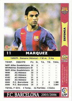 2005-06 Mundicromo Las Fichas de la Liga 2006 #11 Marquez Back