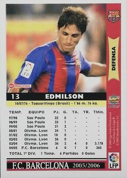 2005-06 Mundicromo Las Fichas de la Liga 2006 #13 Edmilson Back