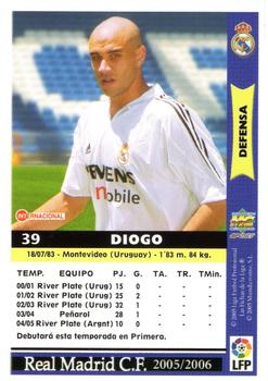 2005-06 Mundicromo Las Fichas de la Liga 2006 #39 Diogo Back