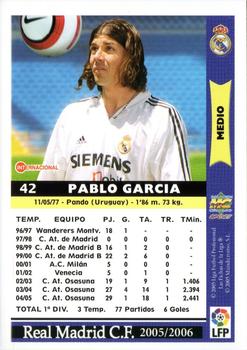 2005-06 Mundicromo Las Fichas de la Liga 2006 #42 Pablo Garcia Back