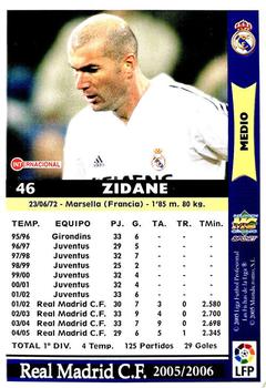 2005-06 Mundicromo Las Fichas de la Liga 2006 #46 Zidane Back