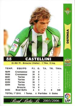2005-06 Mundicromo Las Fichas de la Liga 2006 #88 Castellini Back