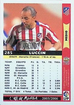 2005-06 Mundicromo Las Fichas de la Liga 2006 #285 Luccin Back