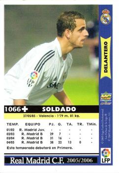 2005-06 Mundicromo Las Fichas de la Liga 2006 #1066 Soldado Back