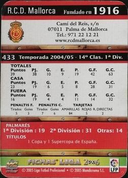 2005-06 Mundicromo Las Fichas de la Liga 2006 #433 R.C.D. Mallorca Back