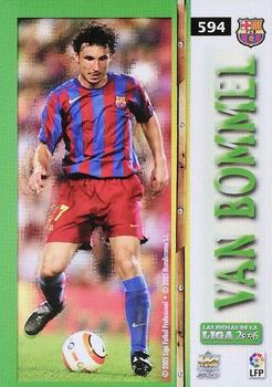 2005-06 Mundicromo Las Fichas de la Liga 2006 #594 Van Bommel Back