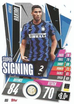 2020-21 Topps Match Attax UEFA Champions League - Super Signing #SS3 Achraf Hakimi Front