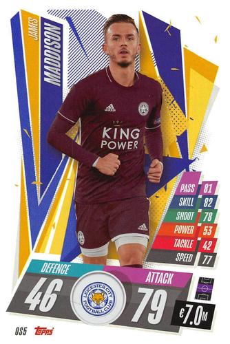 2020-21 Topps Match Attax UEFA Champions League - XL Over Sized #OS5 James Maddison Front
