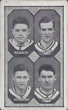 1930 Barratt & Co. Football Teams - 1st Division #NNO John Mandley / Pongo Waring / Eric Houghton / George Brown Front