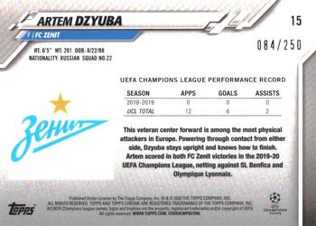 2019-20 Topps Chrome UEFA Champions League - Purple #15 Artem Dzyuba Back