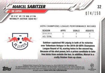 2019-20 Topps Chrome UEFA Champions League - Blue #32 Marcel Sabitzer Back