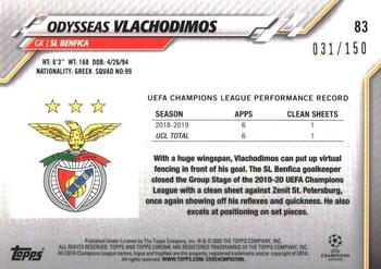 2019-20 Topps Chrome UEFA Champions League - Blue #83 Odysseas Vlachodimos Back