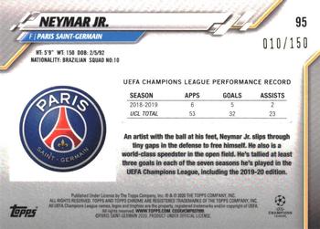 2019-20 Topps Chrome UEFA Champions League - Blue #95 Neymar Jr. Back