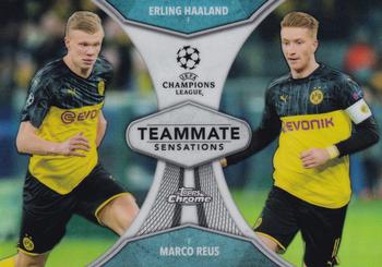 2019-20 Topps Chrome UEFA Champions League - Teammate Sensations #TS-AR Erling Haaland / Marco Reus Front