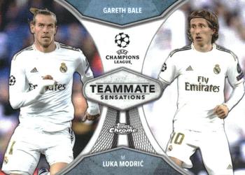 2019-20 Topps Chrome UEFA Champions League - Teammate Sensations #TS-BM Gareth Bale / Luka Modrić Front