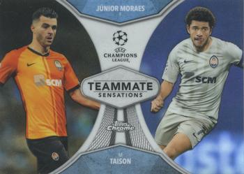 2019-20 Topps Chrome UEFA Champions League - Teammate Sensations #TS-MT Júnior Moraes / Taison Front