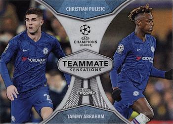 2019-20 Topps Chrome UEFA Champions League - Teammate Sensations #TS-PA Christian Pulisic / Tammy Abraham Front