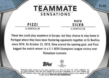 2019-20 Topps Chrome UEFA Champions League - Teammate Sensations #TS-PS Pizzi / Rafa Silva Back