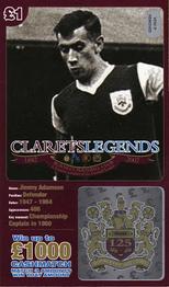 2007-08 Burnley F.C. Clarets Legends #NNO Jimmy Adamson Front
