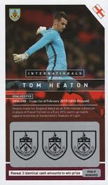 2016-17 Burnley F.C. Internationals #NNO Tom Heaton Front