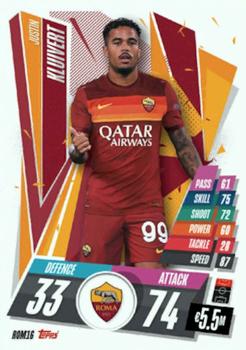 2020-21 Topps Match Attax UEFA Champions League - Italian Edition #ROM16 Justin Kluivert Front