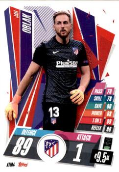 2020-21 Topps Match Attax UEFA Champions League - Spain & Portugal Edition #ATM4 Jan Oblak Front