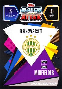 2020-21 Topps Match Attax UEFA Champions League - Hungarian Edition #FER11 David Siger Back