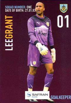 2010-11 Burnley F.C. Clarets #1 Lee Grant Front