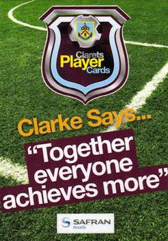 2010-11 Burnley F.C. Clarets #5 Clarke Carlisle Back