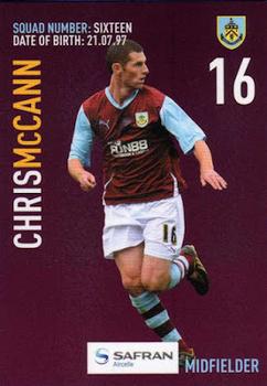 2010-11 Burnley F.C. Clarets #16 Chris McCann Front