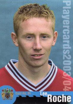 2003-04 Burnley F.C. #4 Lee Roche Front