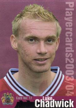 2003-04 Burnley F.C. #17 Luke Chadwick Front