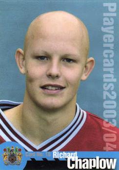2003-04 Burnley F.C. #18 Richard Chaplow Front